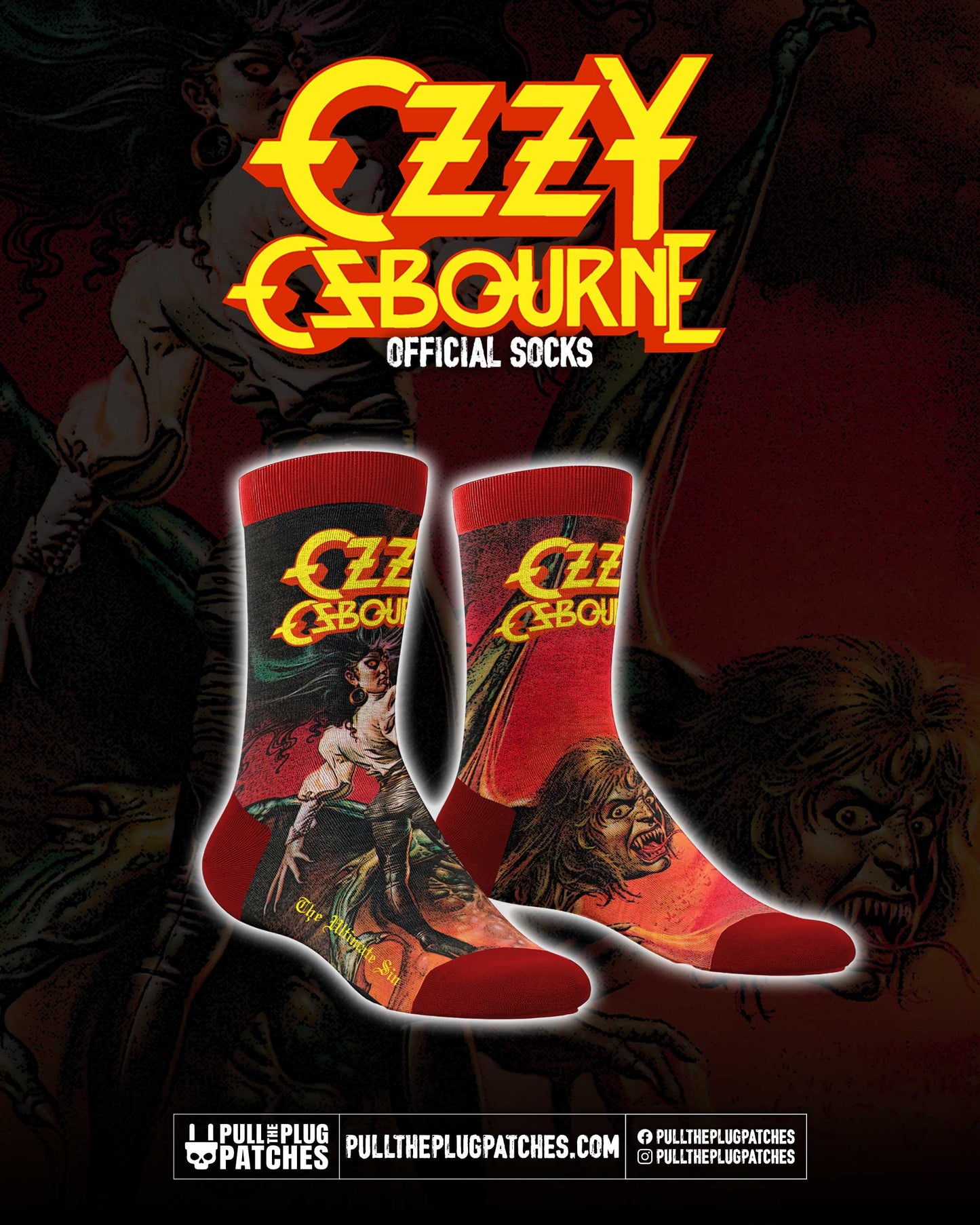 Ozzy Osbourne - The Ultimate Sin - Socks