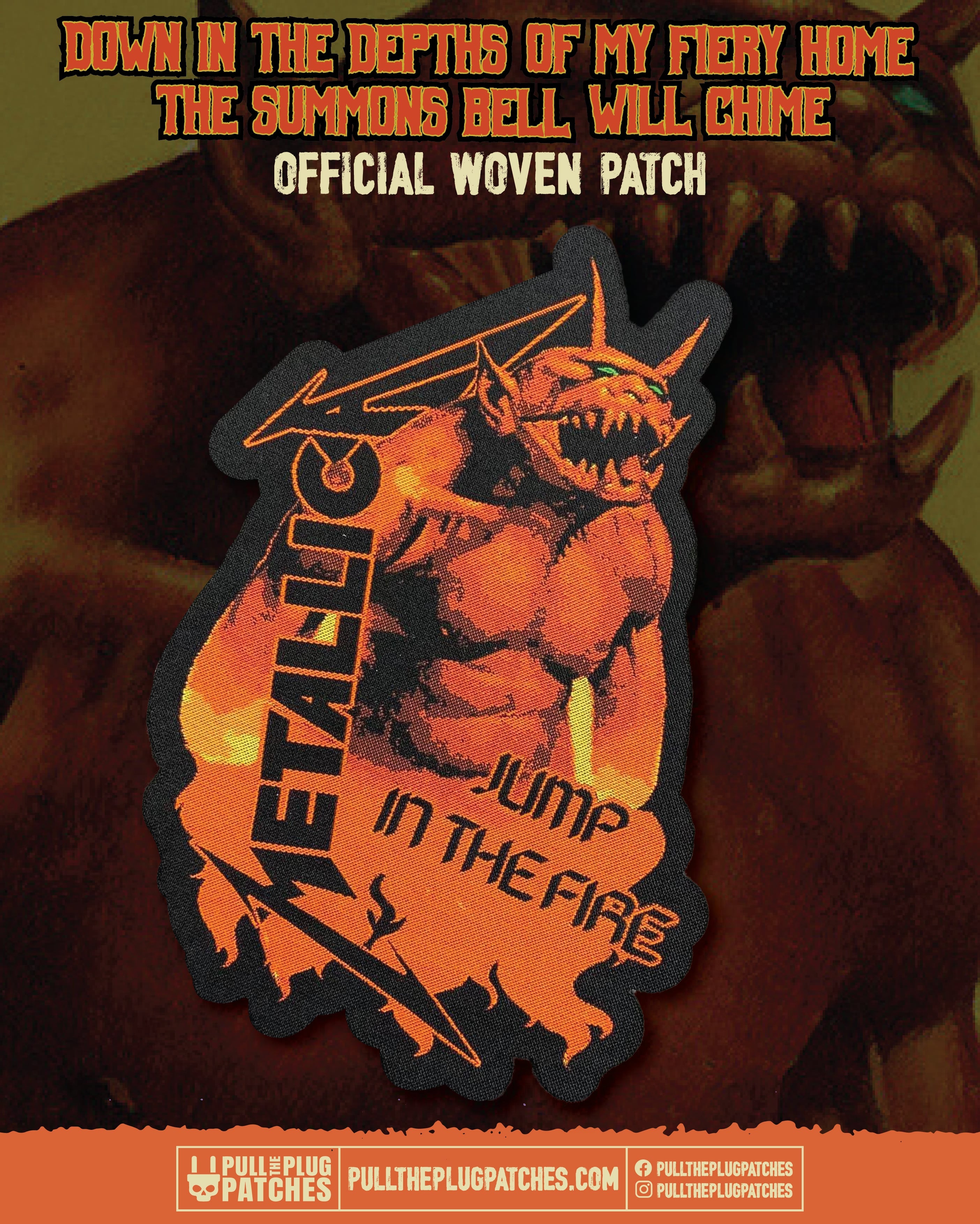 Metallica - Jump In The Fire - Oversize Patch – Pull The Plug Patches
