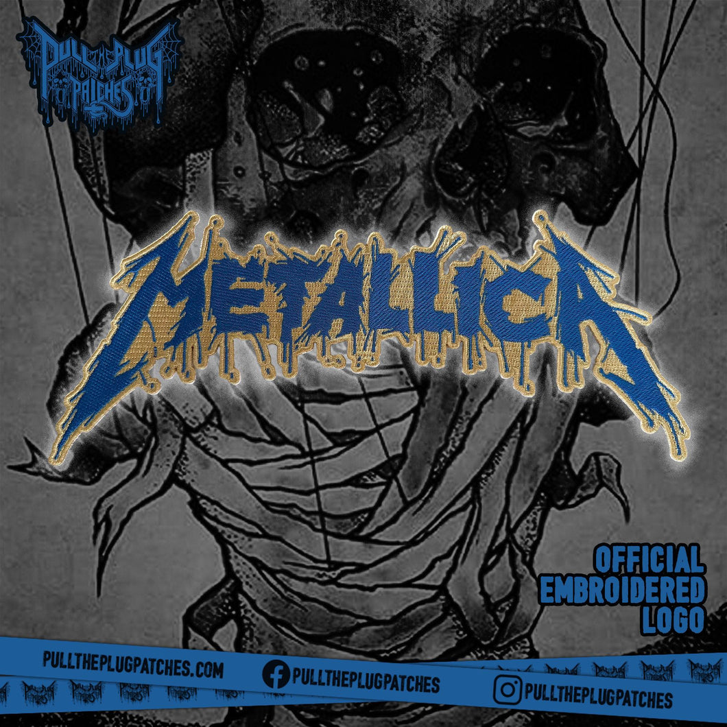 Metallica - Blue - Embroidered Rocker Style Logo