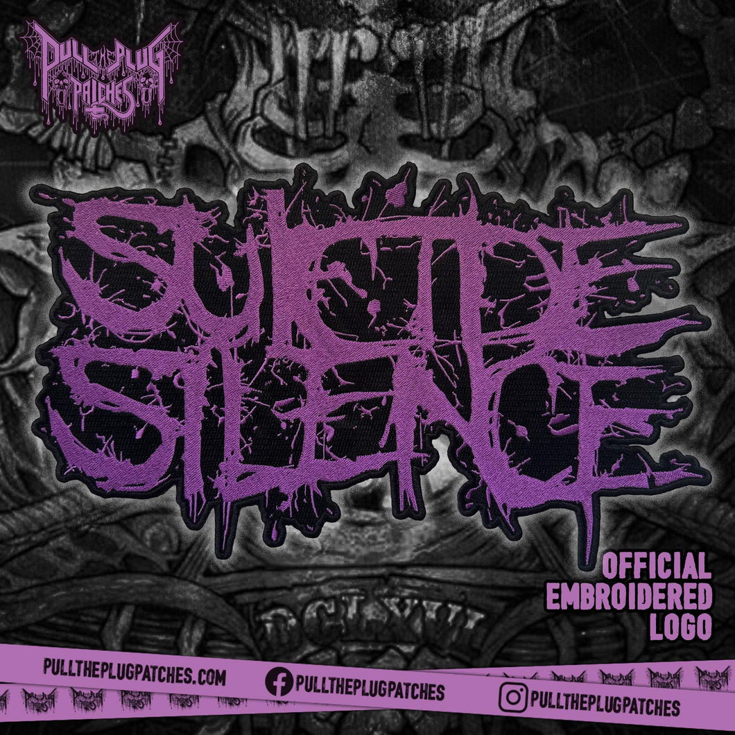 Suicide Silence - Purple - Embroidered Rocker Style Logo