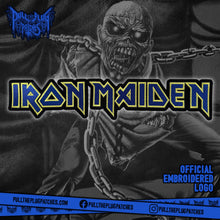 Load image into Gallery viewer, Iron Maiden - Blue - Embroidered Rocker Style Logo
