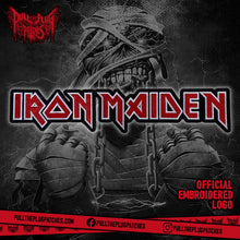 Load image into Gallery viewer, Iron Maiden - Red - Embroidered Rocker Style Logo
