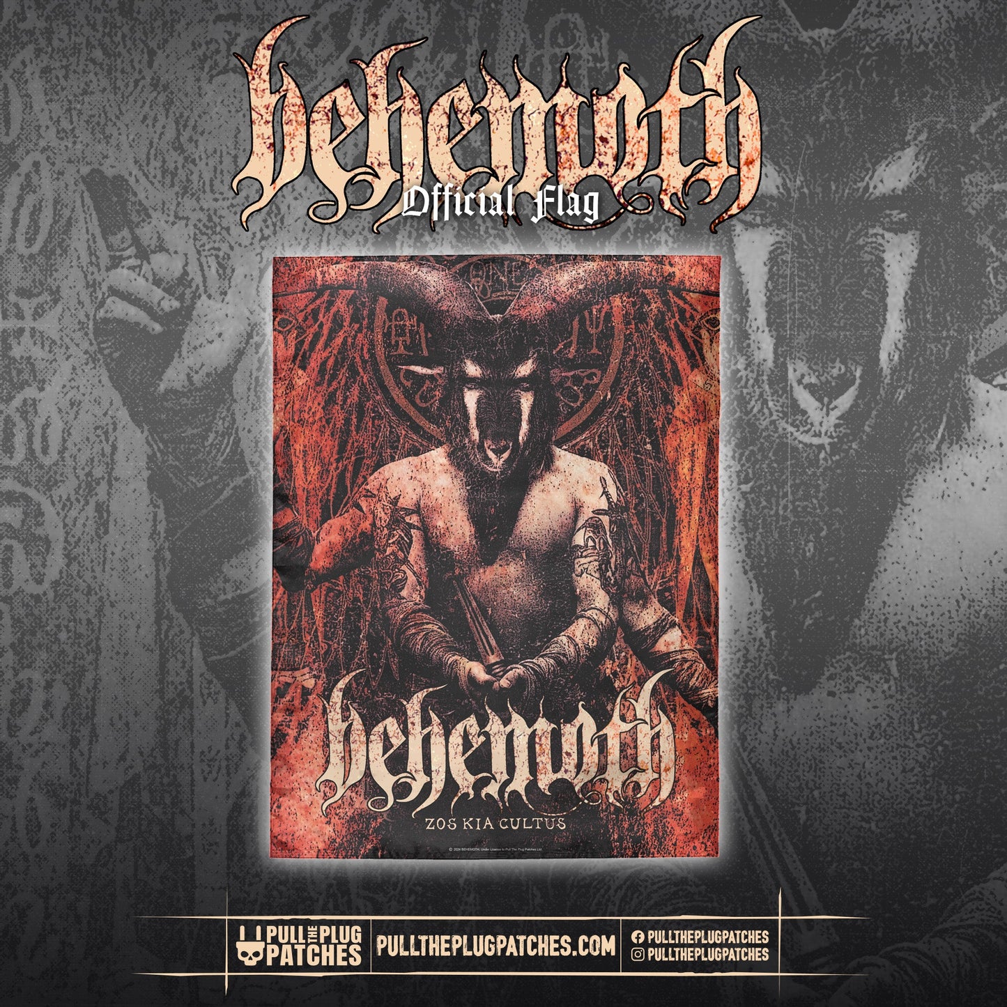 Behemoth - Zos Kia Cultus (Here and Beyond) - Flag
