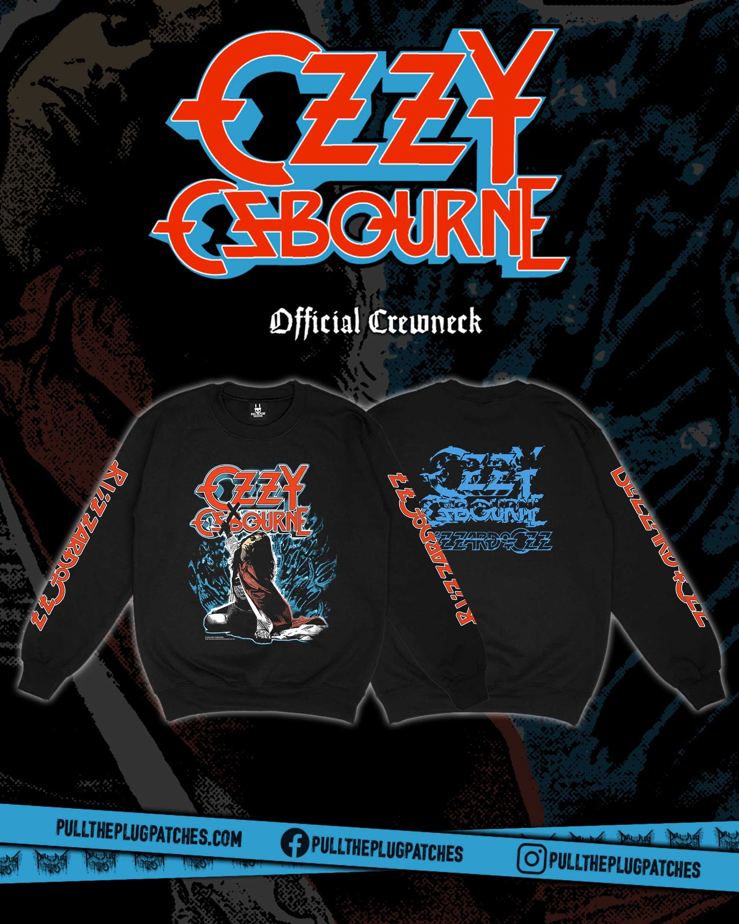 Ozzy Osbourne - Blizzard Of Ozz - Crewneck Sweater