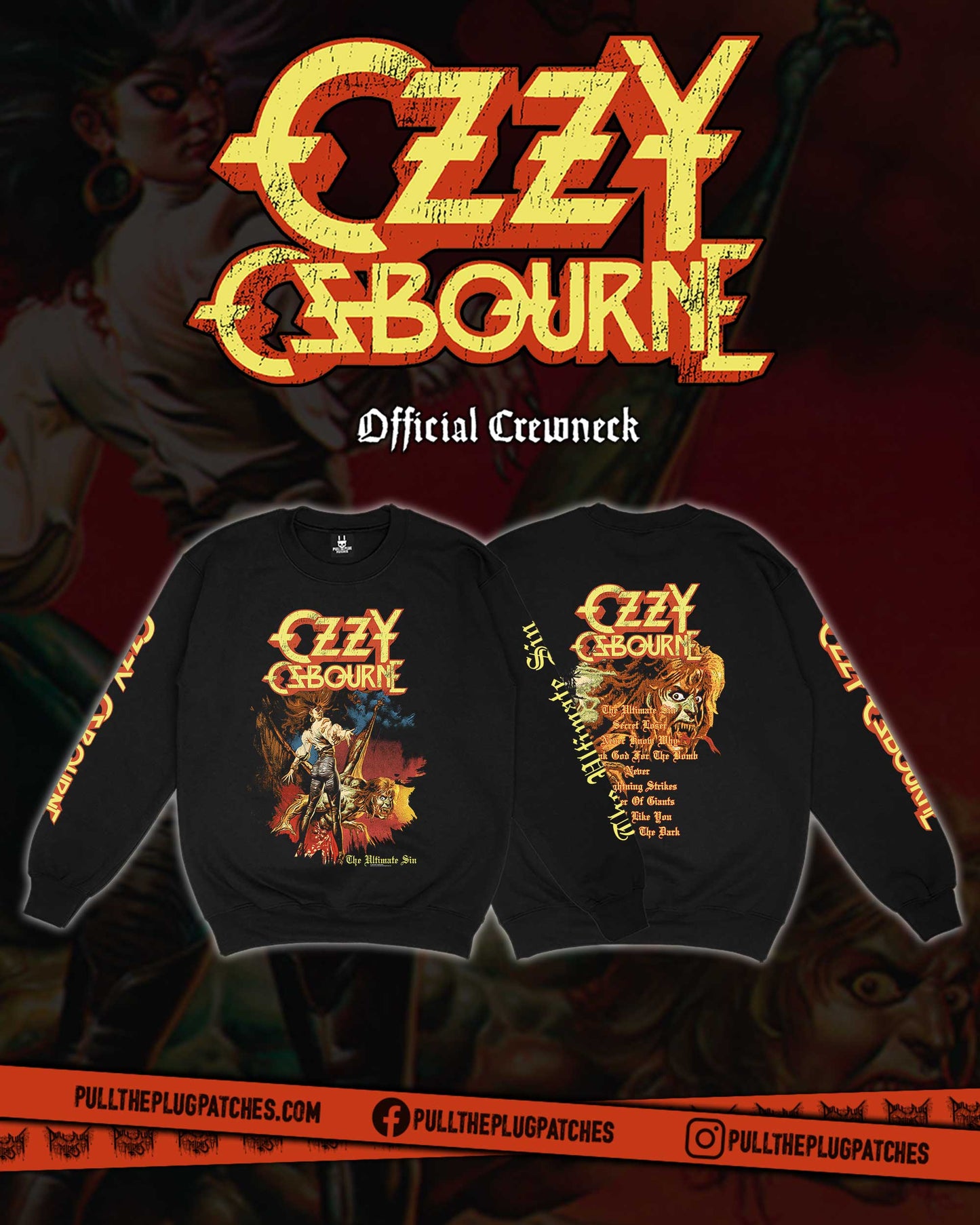 Ozzy Osbourne - The Ultimate Sin - Crewneck Sweater
