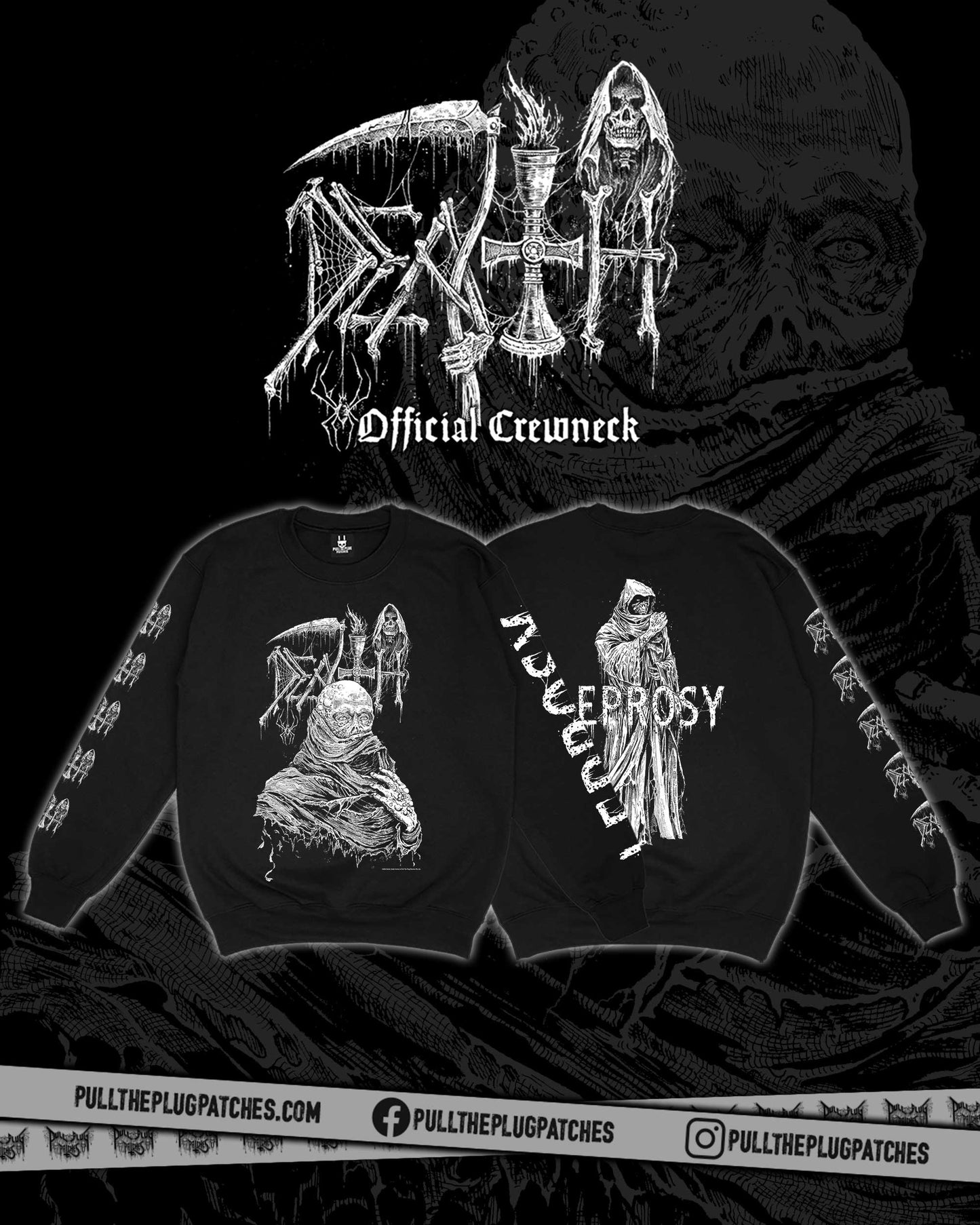 Death - Leprosy x Riddickart 38th Anniversary - Crewneck (Limited Edition)