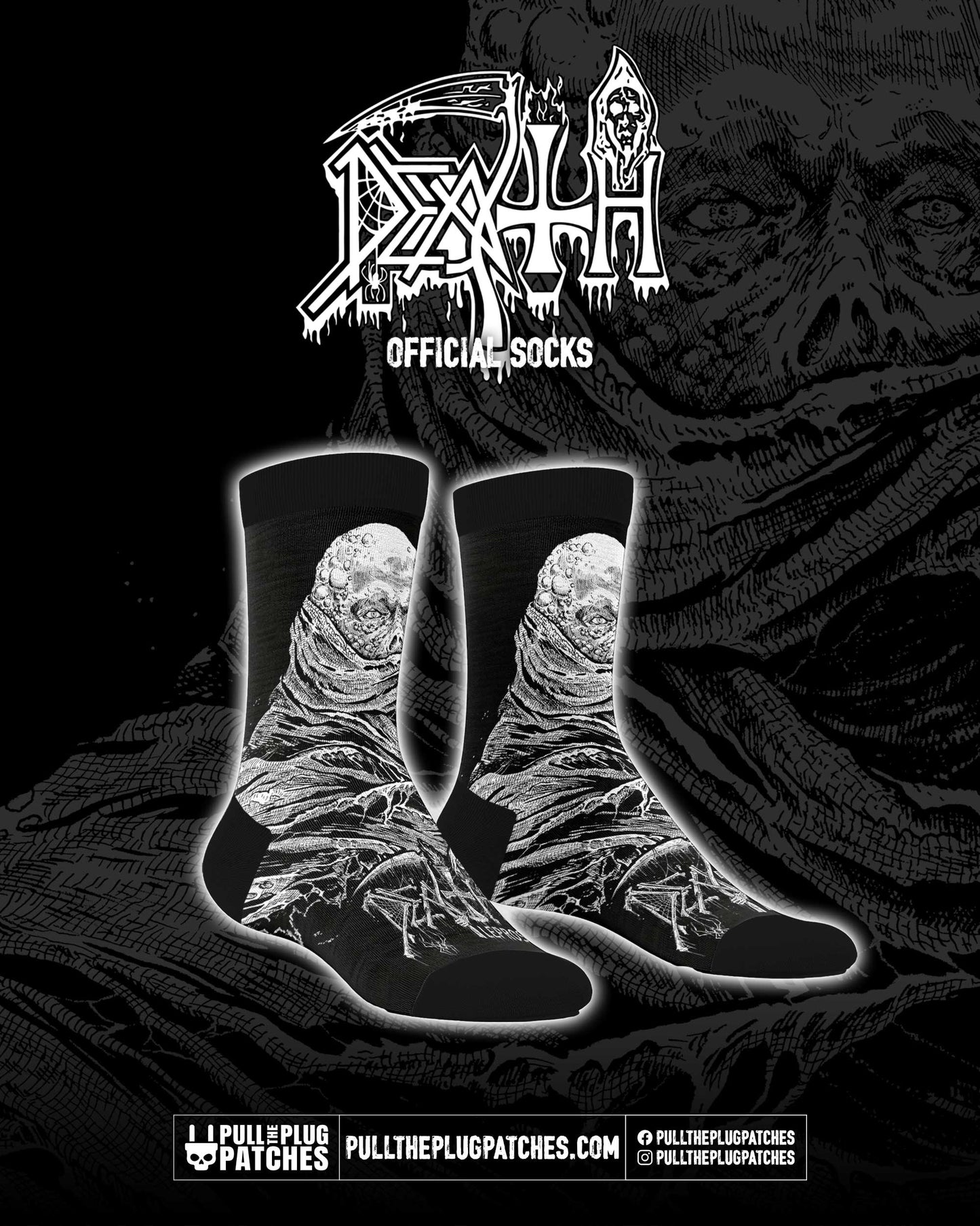 Death - Leprosy x Riddickart 38th Anniversary - Socks (Limited Edition)