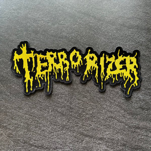 Terrorizer - Yellow - Embroidered Rocker Style Logo
