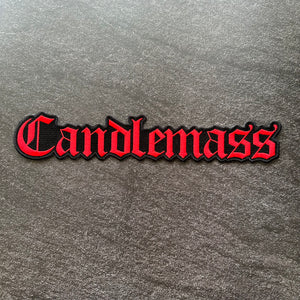 Candlemass - Red - Embroidered Rocker Style Logo