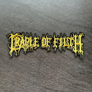 Cradle Of Filth - Gold - Embroidered Rocker Style Logo