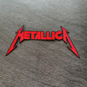 Metallica - Red - Embroidered Rocker Style Logo