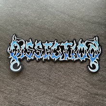 Load image into Gallery viewer, Dissection - Blue - Embroidered Rocker Style Logo
