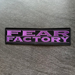 Fear Factory - Purple - Embroidered Rocker Style Logo