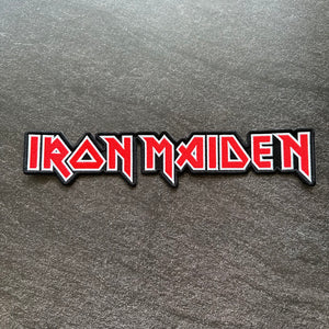 Iron Maiden - Red - Embroidered Rocker Style Logo