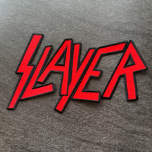 Load image into Gallery viewer, Slayer - Red - Embroidered Rocker Style Logo
