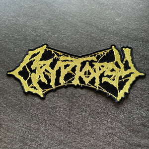 Cryptopsy - Gold - Embroidered Rocker Style Logo