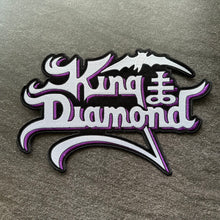 Load image into Gallery viewer, King Diamond - White &amp; Purple - Embroidered Rocker Style Logo

