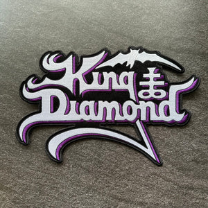 King Diamond - White & Purple - Embroidered Rocker Style Logo