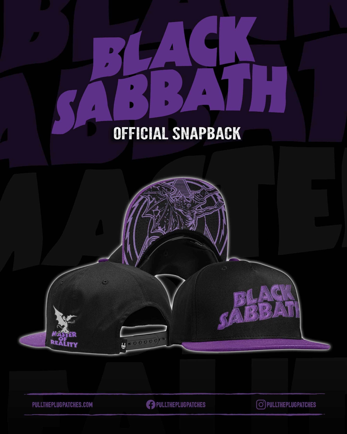 Black Sabbath - Master Of Reality - Snapback Hat