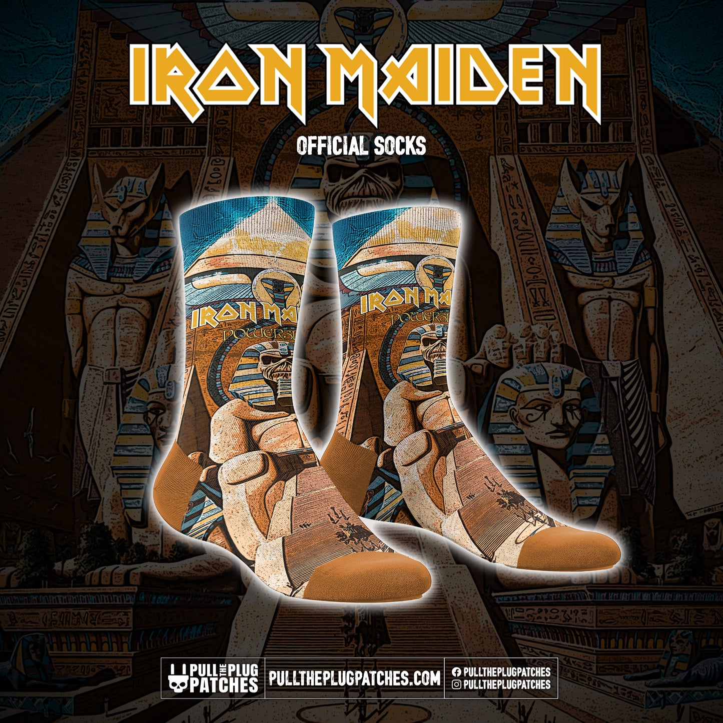 Iron Maiden - Powerslave - Socks