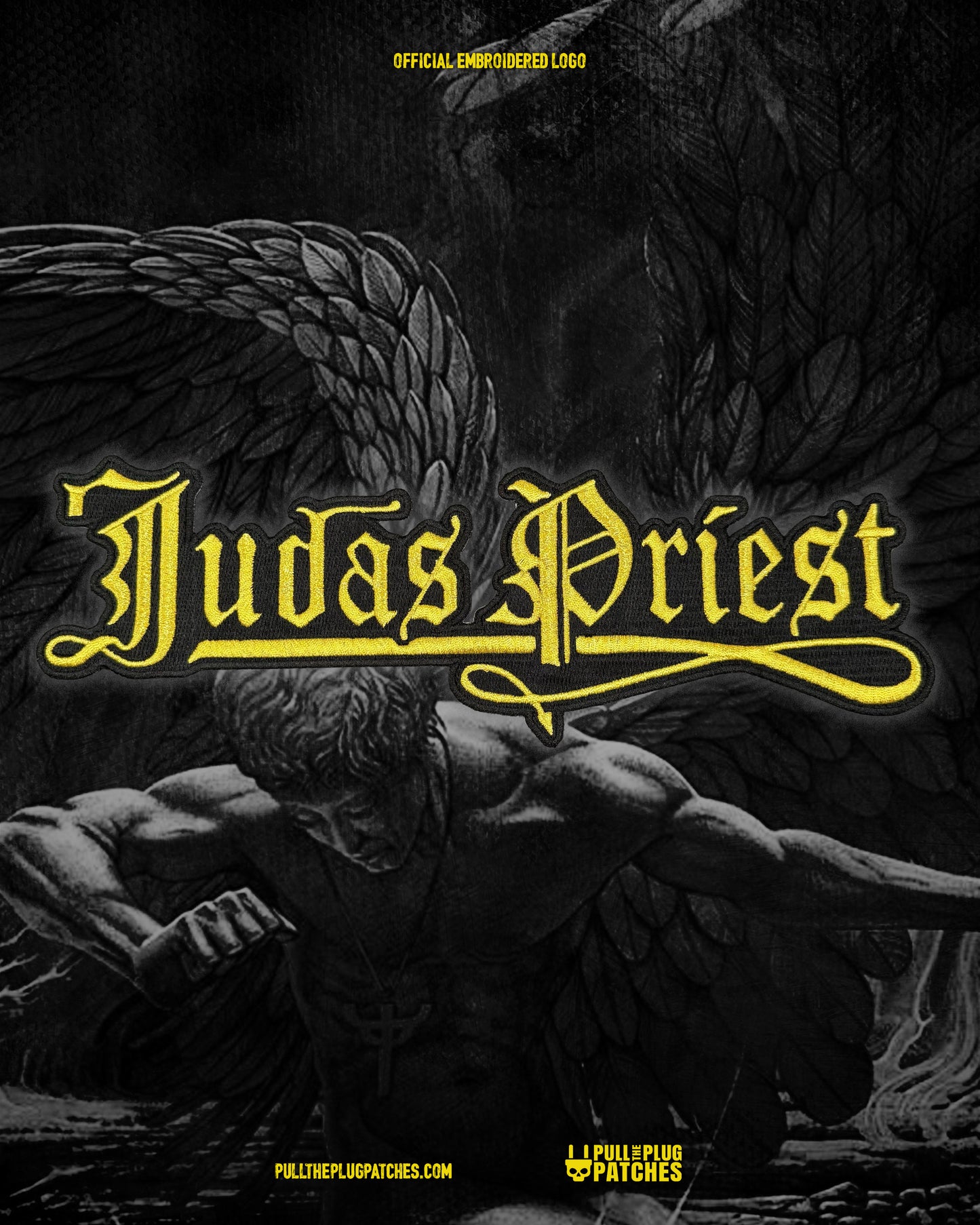Judas Priest - Gold - Embroidered Rocker Style Logo