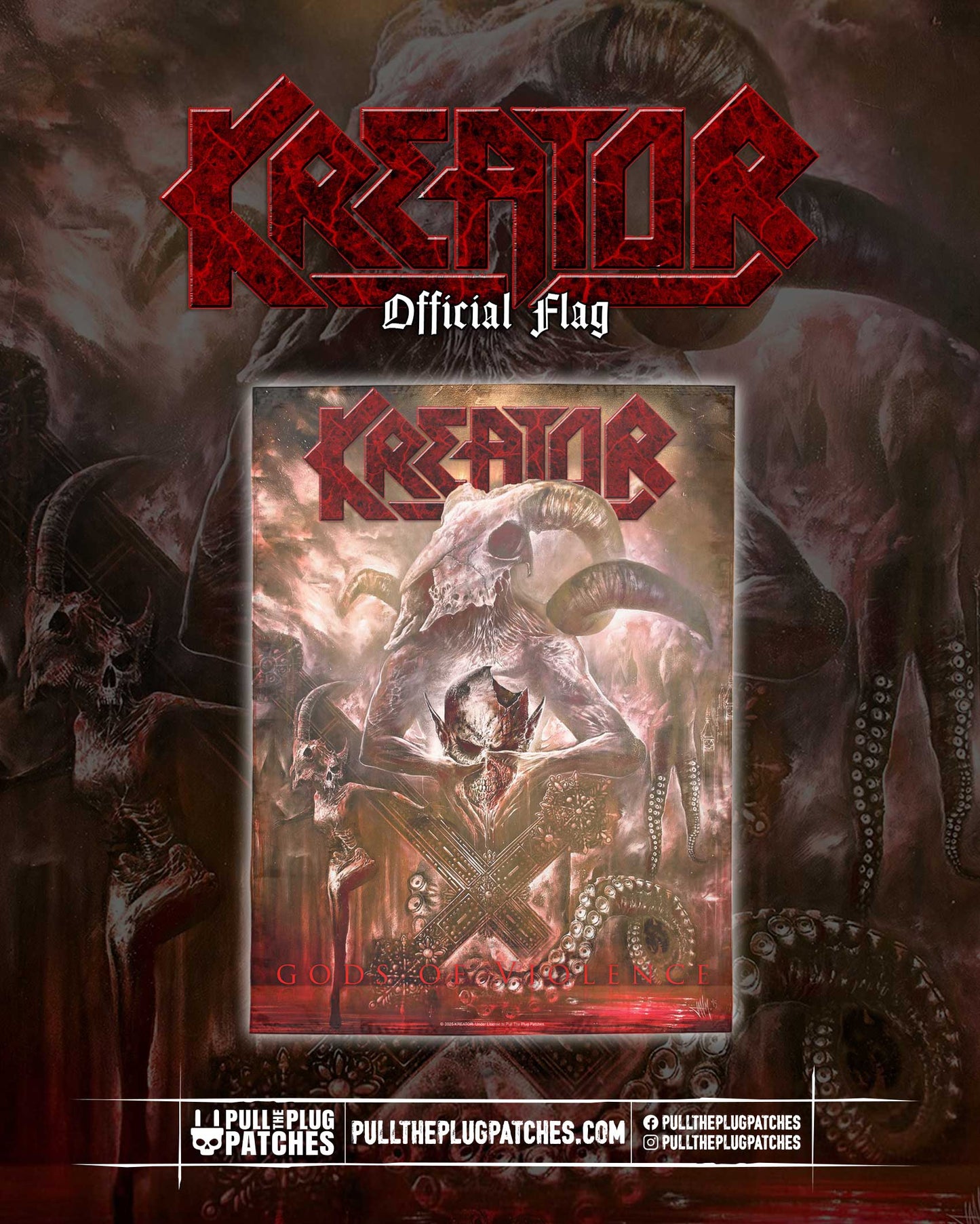 Kreator - Gods Of Violence - Flag