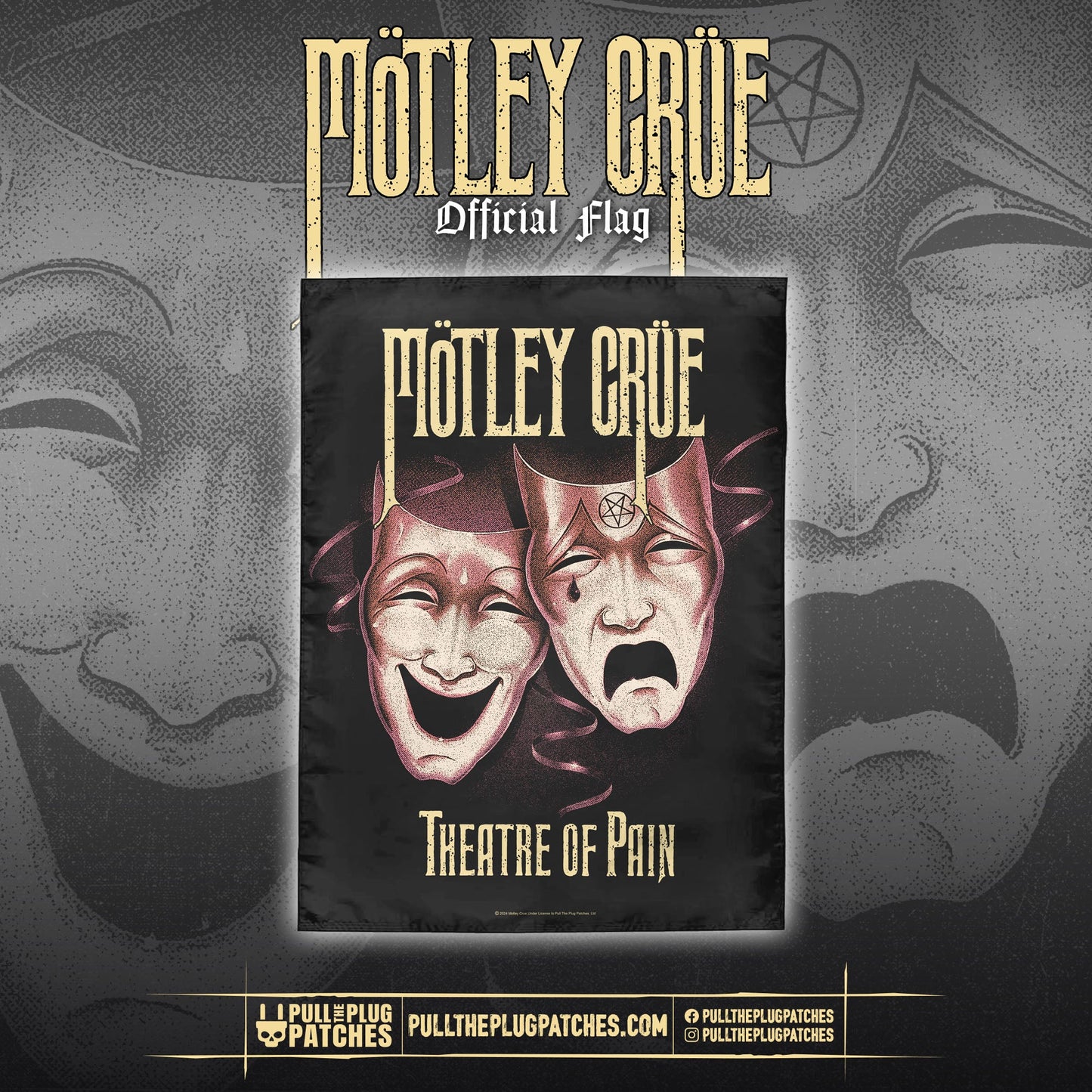 Motley Crue - Theatre of Pain - Flag