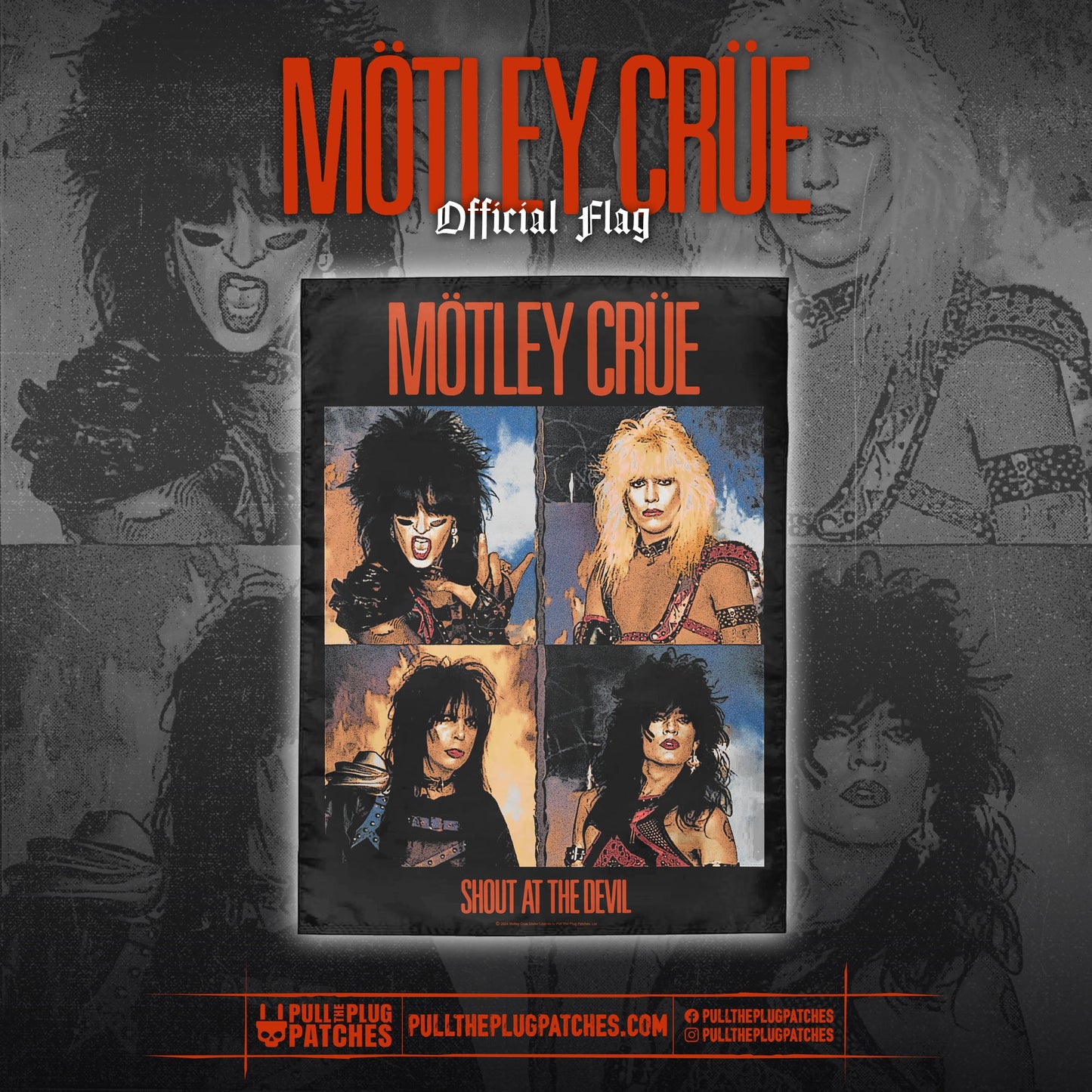 Motley Crue - Shout at the Devil - Flag