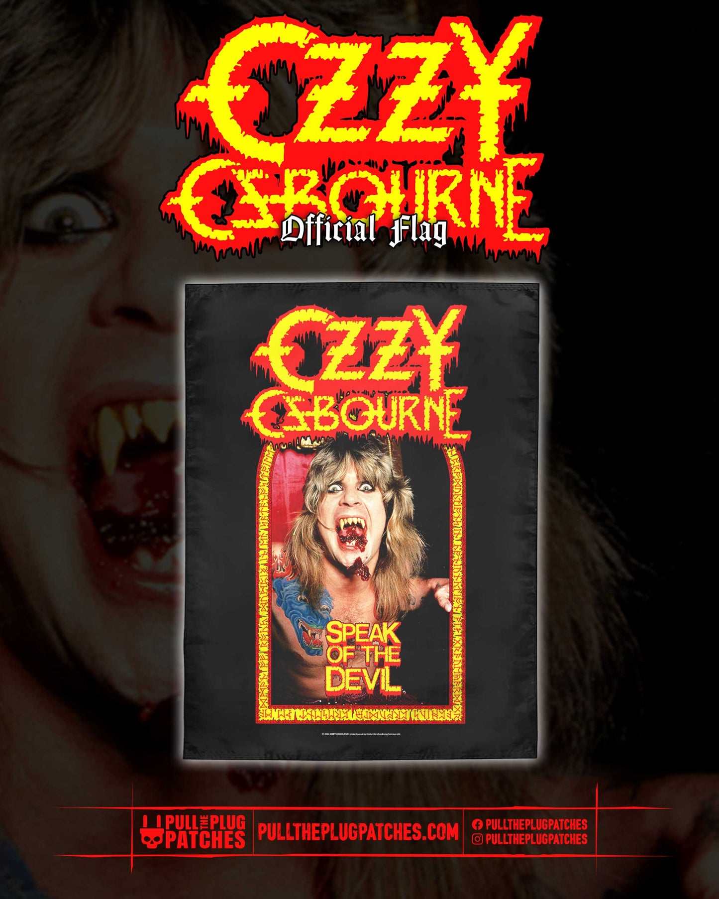 Ozzy Osbourne - Speak Of The Devil - Flag