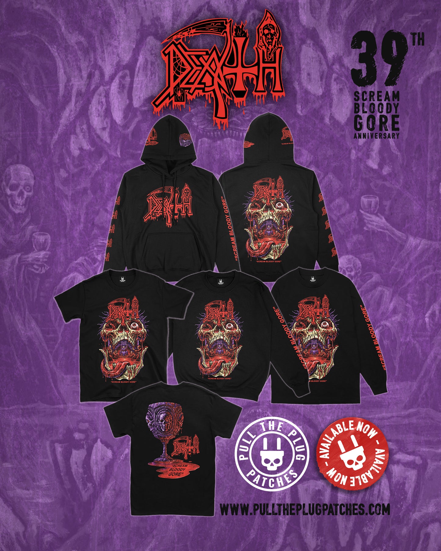 Death - Scream Bloody Gore x Exclusive Noah Cutter Meihoff Art - Longsleeve Shirt