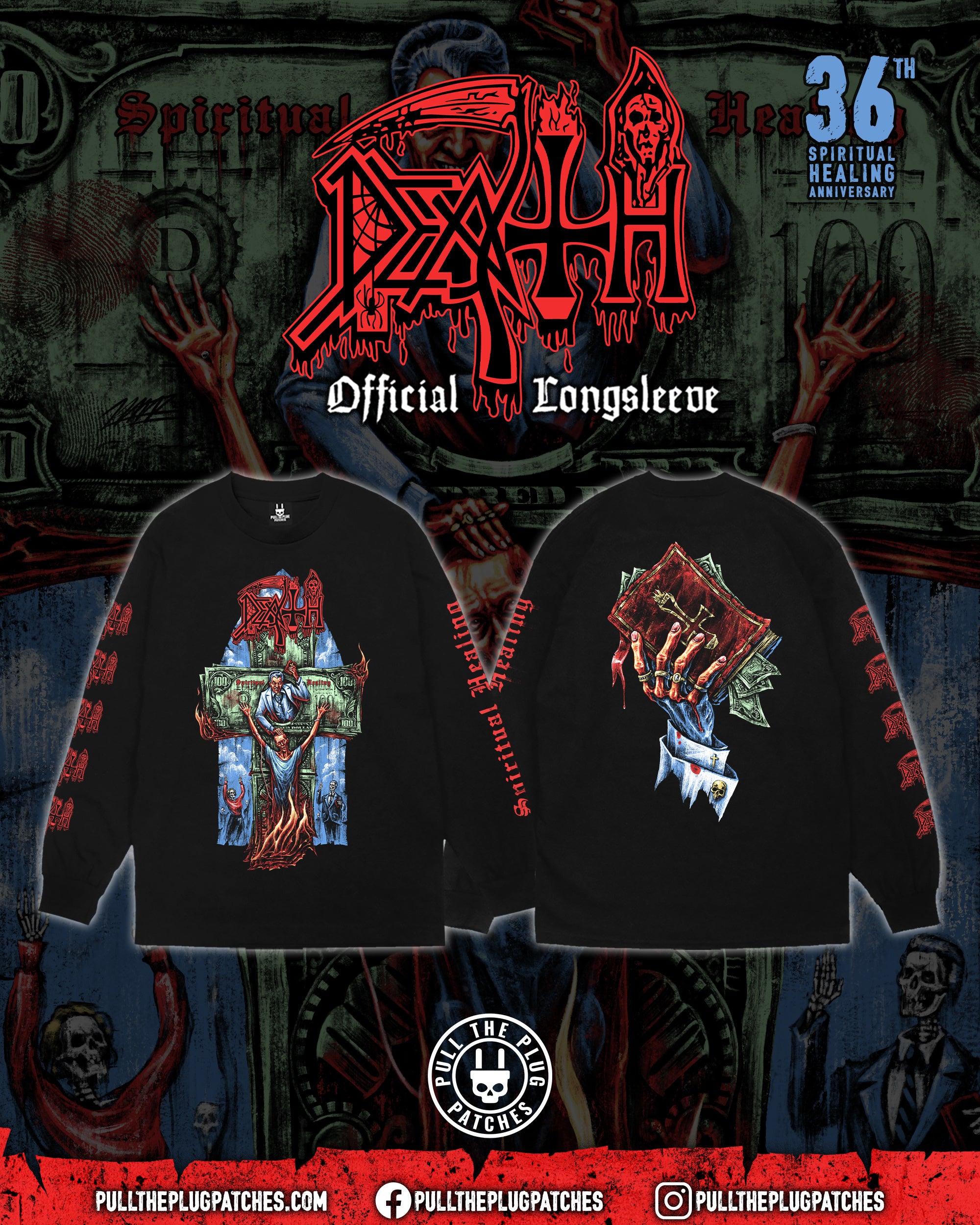 Death - Spiritual Healing x Exclusive Noah Cutter Meihoff Art