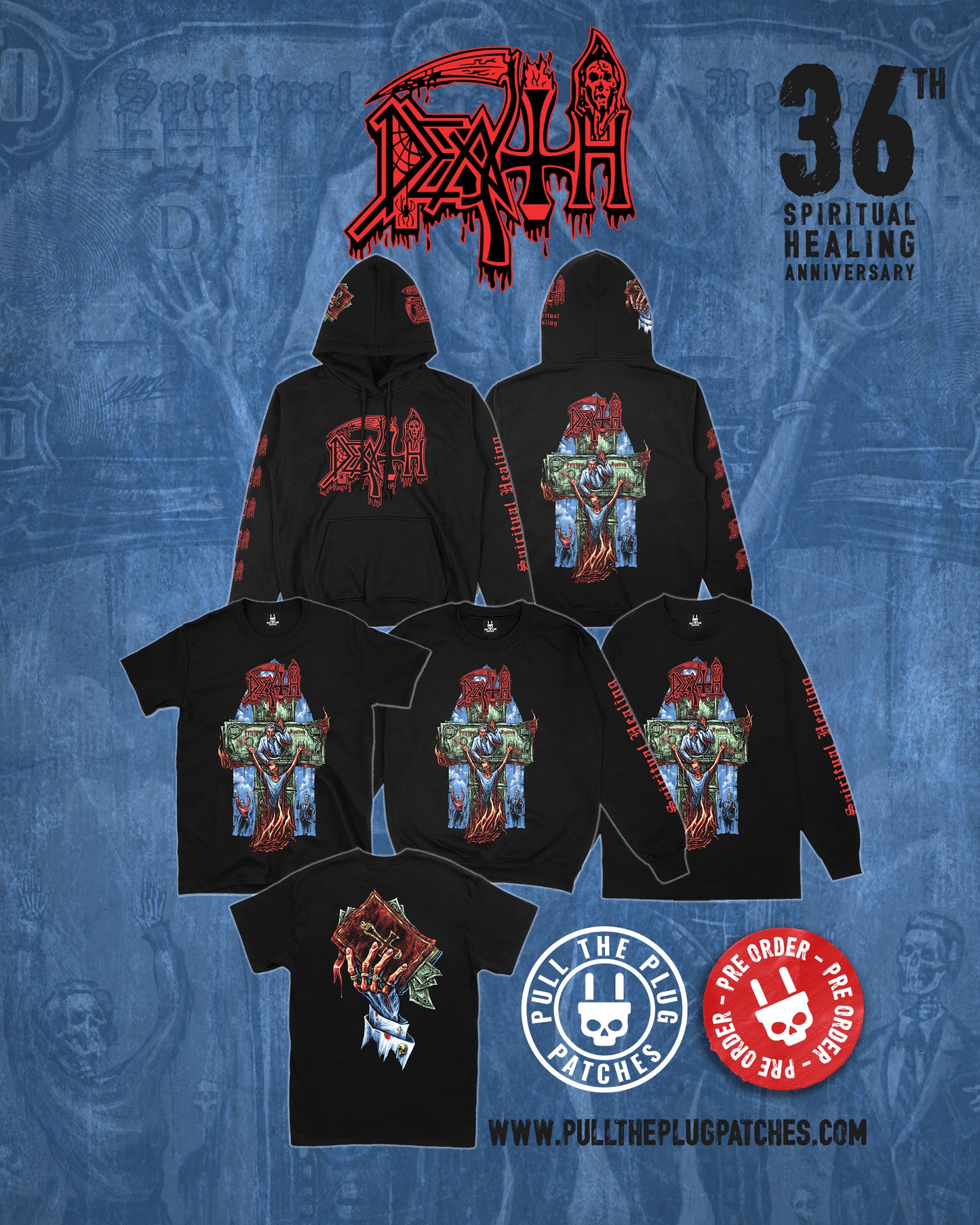 Death - Spiritual Healing x Exclusive Noah Cutter Meihoff Art - Crewneck Sweater (Limited Edition)