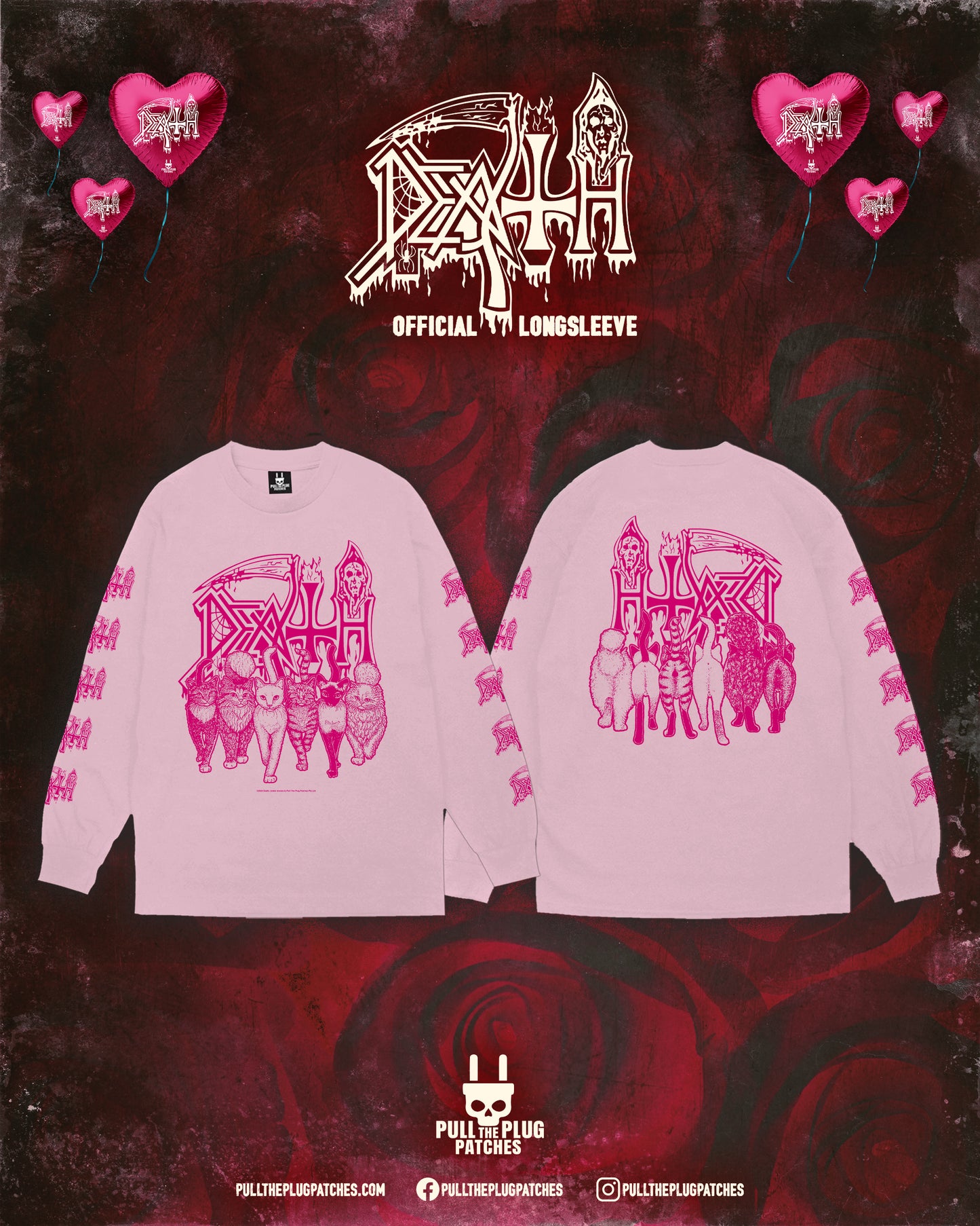 Death - Pretty Pink Pussy - Longsleeve Shirt (Available for 48 Hours Only!)