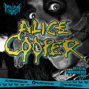 Alice Cooper - Yellow - Embroidered Rocker Style Logo