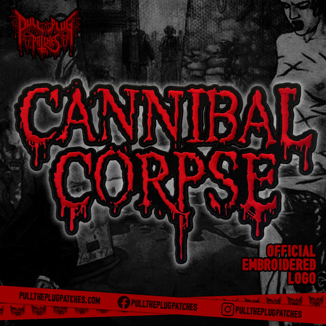 Cannibal Corpse - Red - Embroidered Rocker Style Logo
