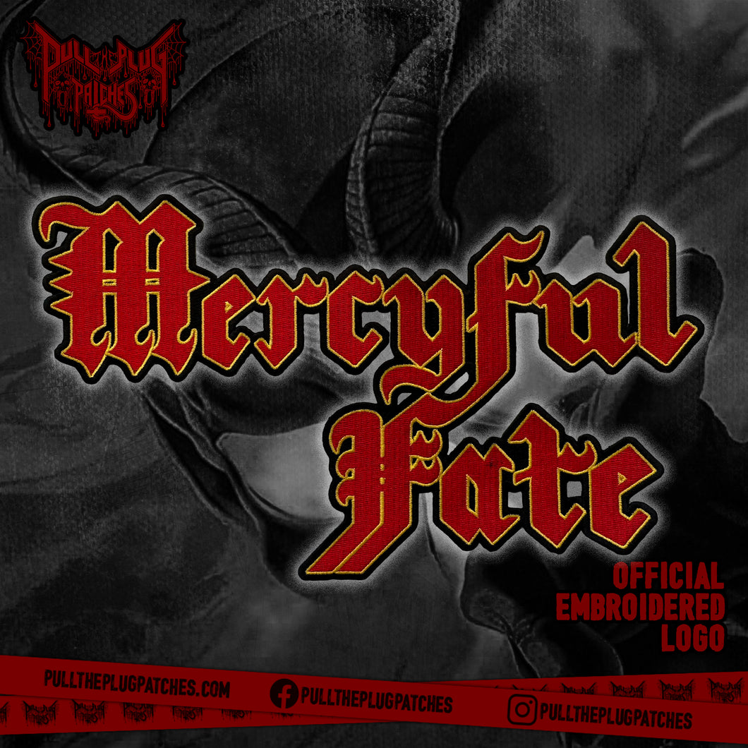 Mercyful Fate - Red - Embroidered Rocker Style Logo