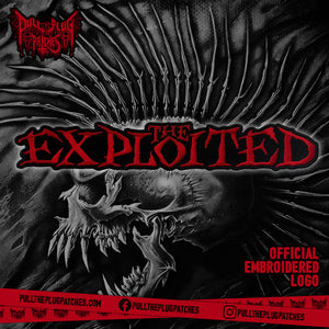 The Exploited - Red - Embroidered Rocker Style Logo