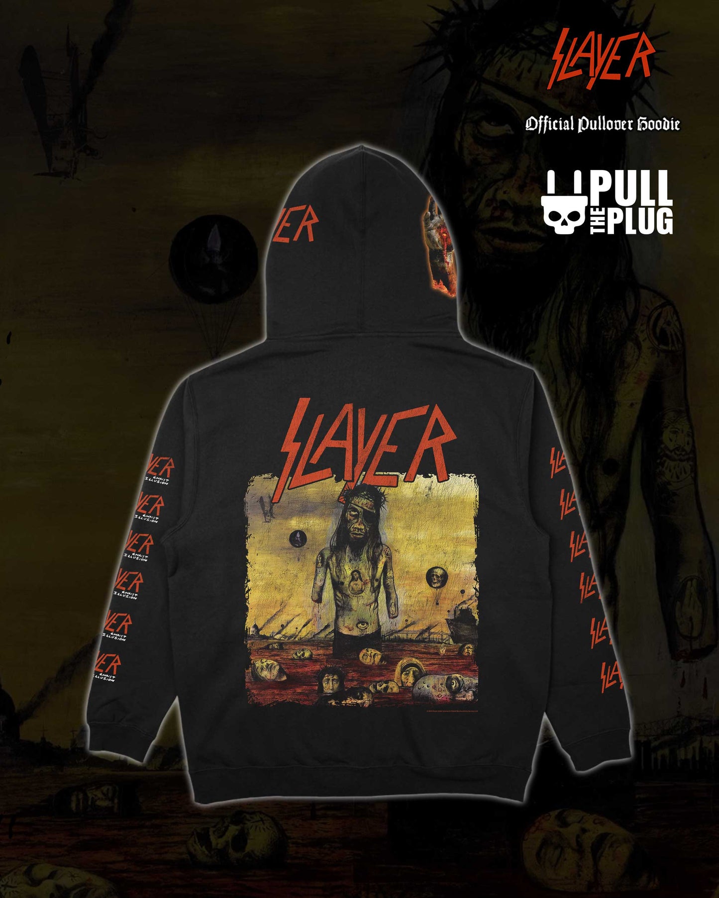 Slayer - Christ Illusion - Deluxe Pullover Hoodie