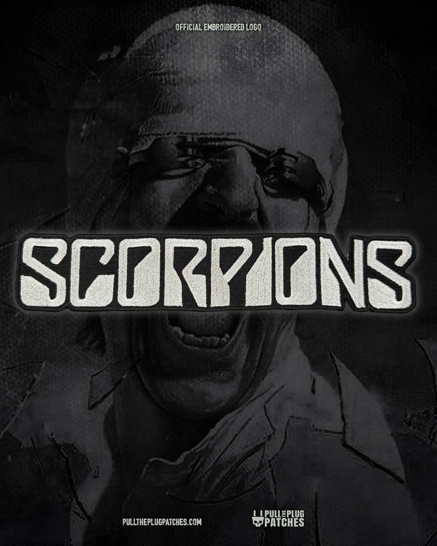 Scorpions - Silver - Embroidered Rocker Style Logo