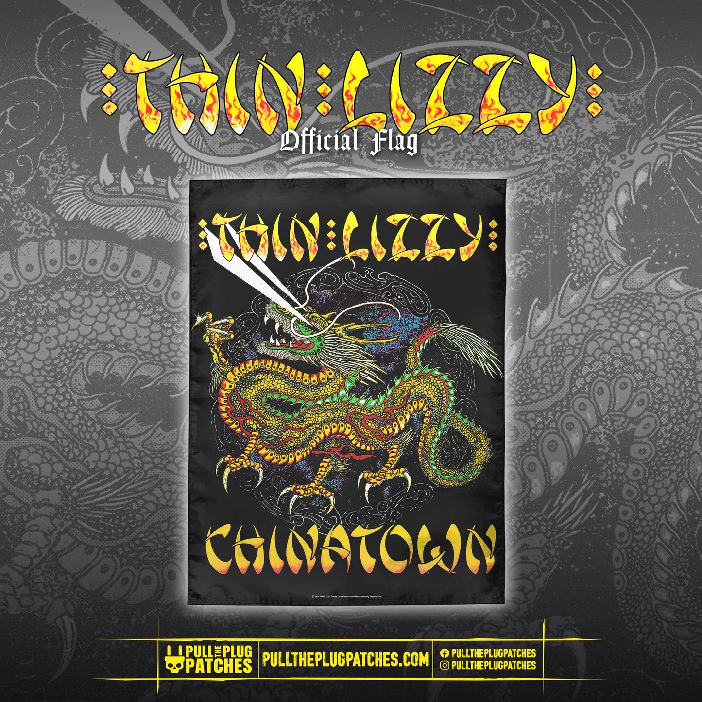 Thin Lizzy - Chinatown - Flag