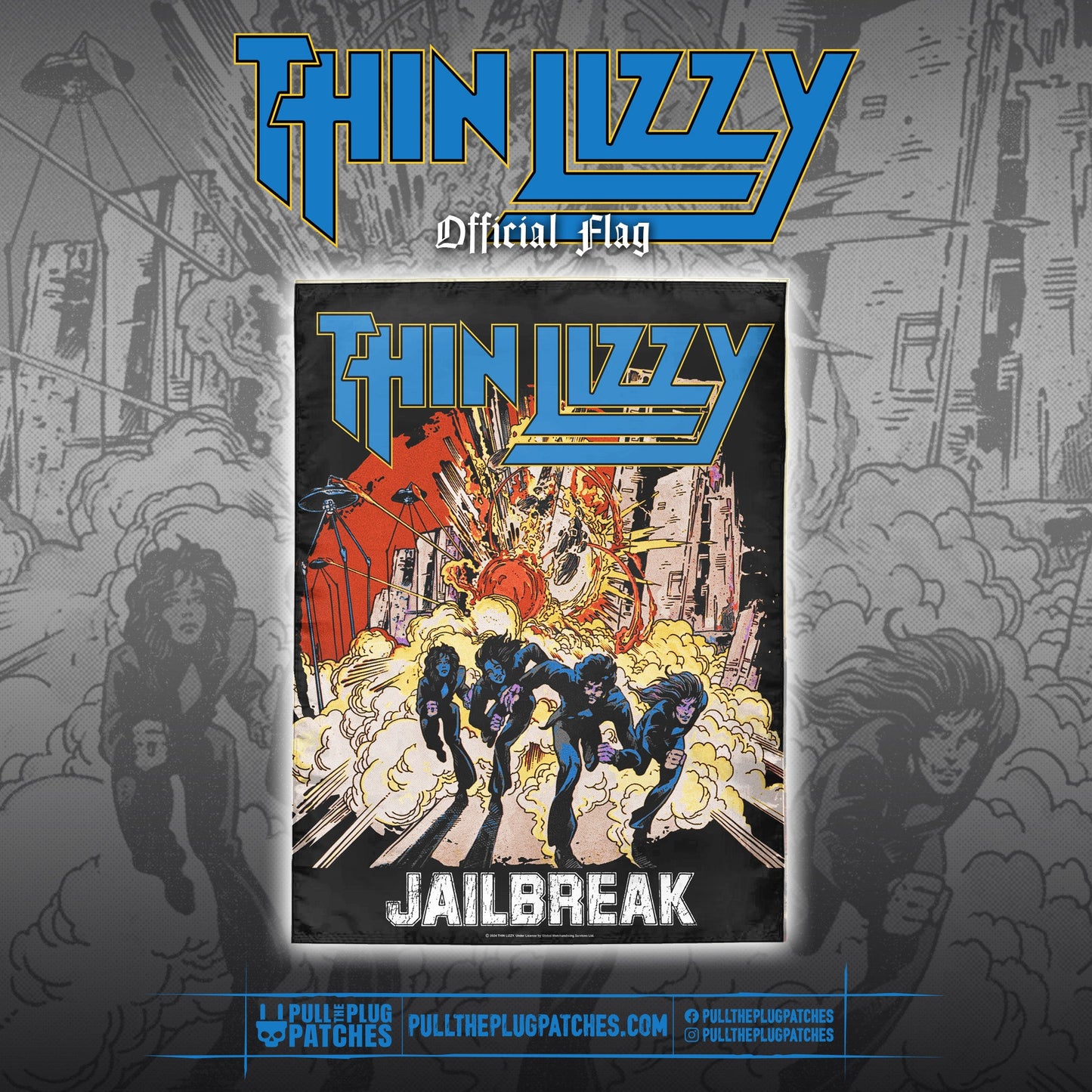 Thin Lizzy - Jailbreak - Flag