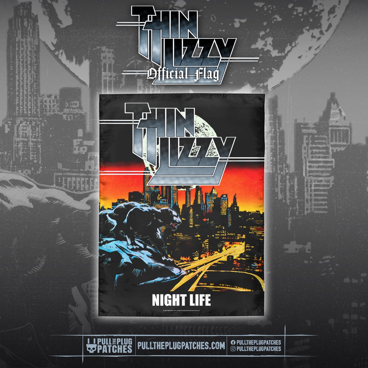Thin Lizzy - NightLife - Flag