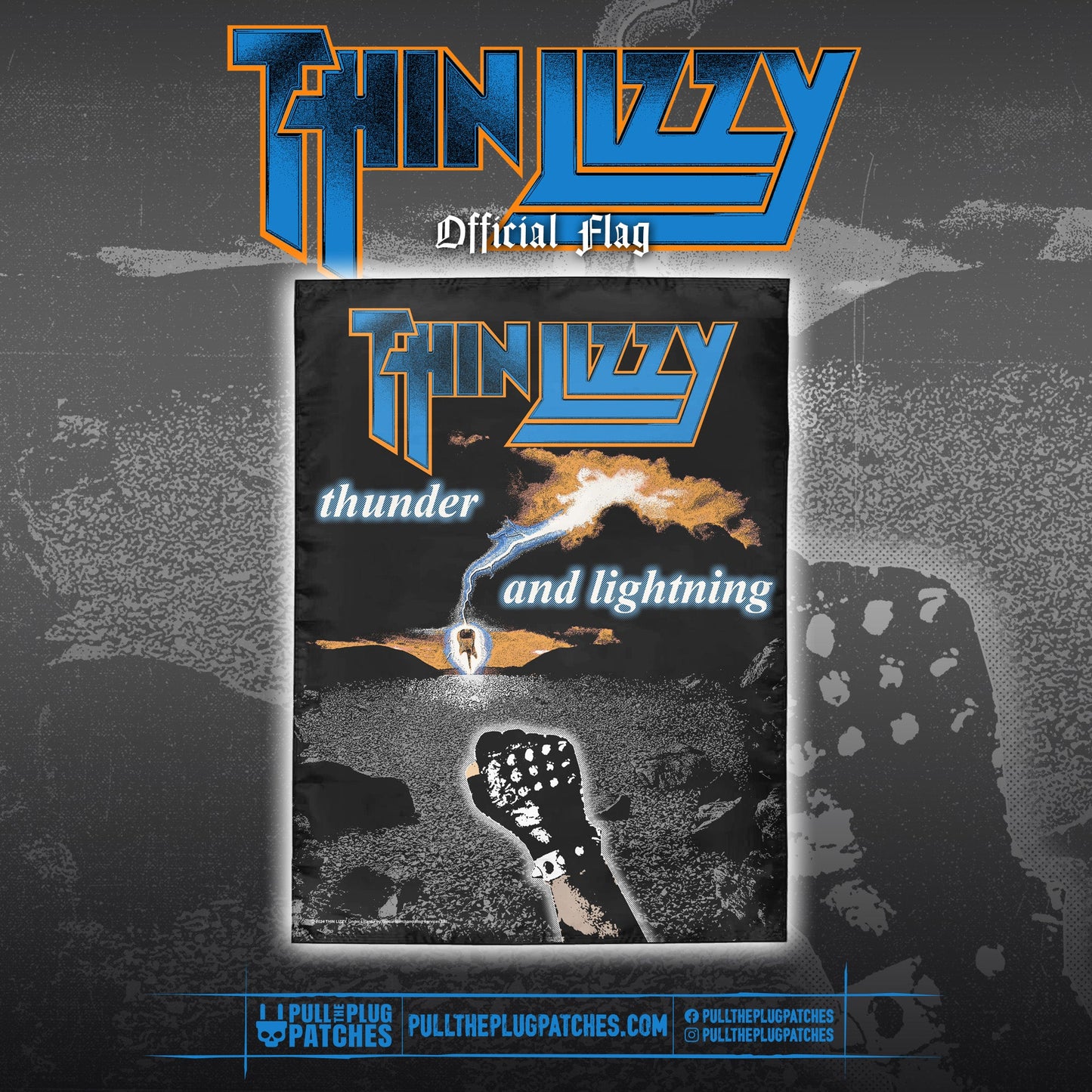 Thin Lizzy - Thunder And Lightning - Flag
