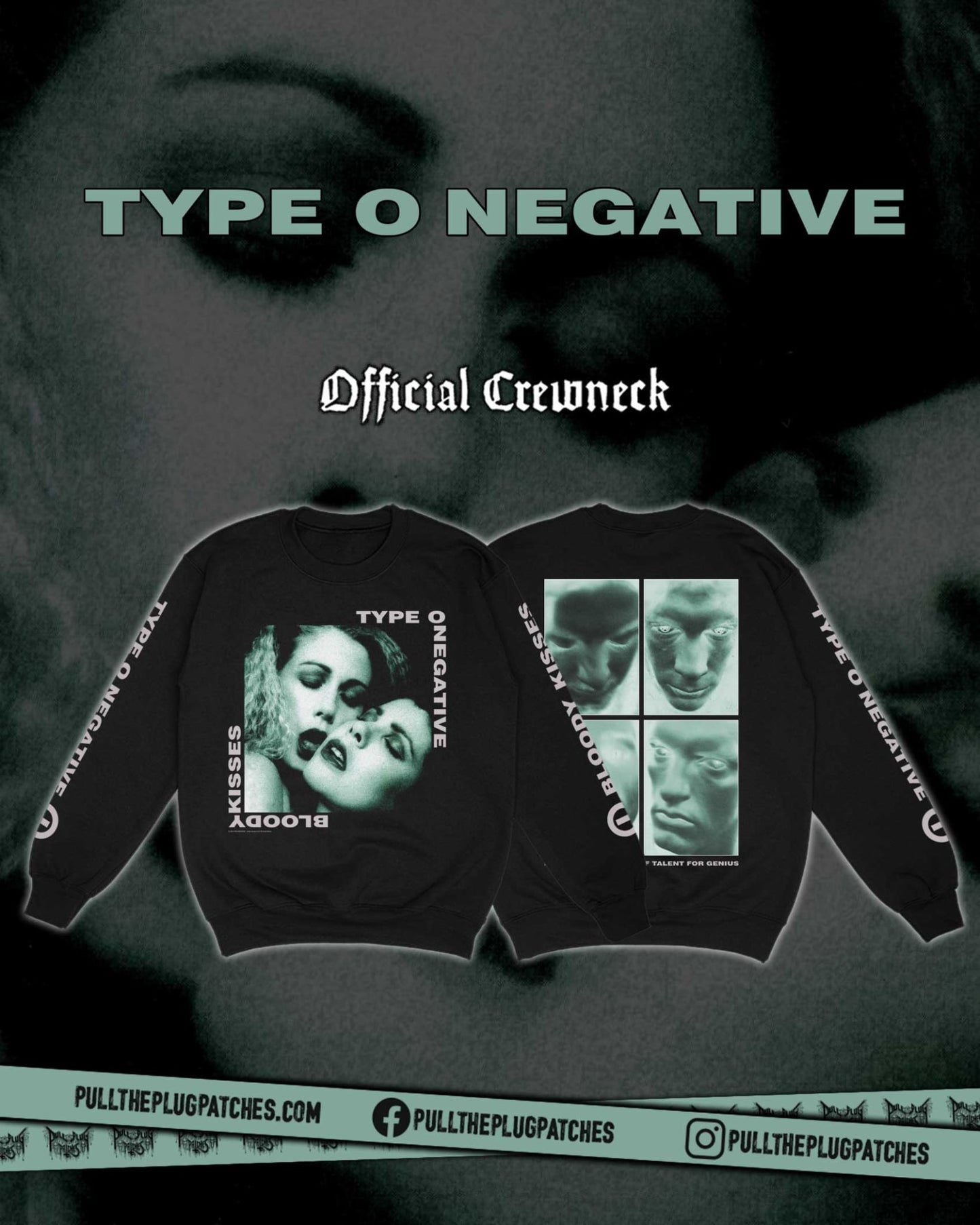 Type O Negative - Bloody Kisses - Crewneck Sweater
