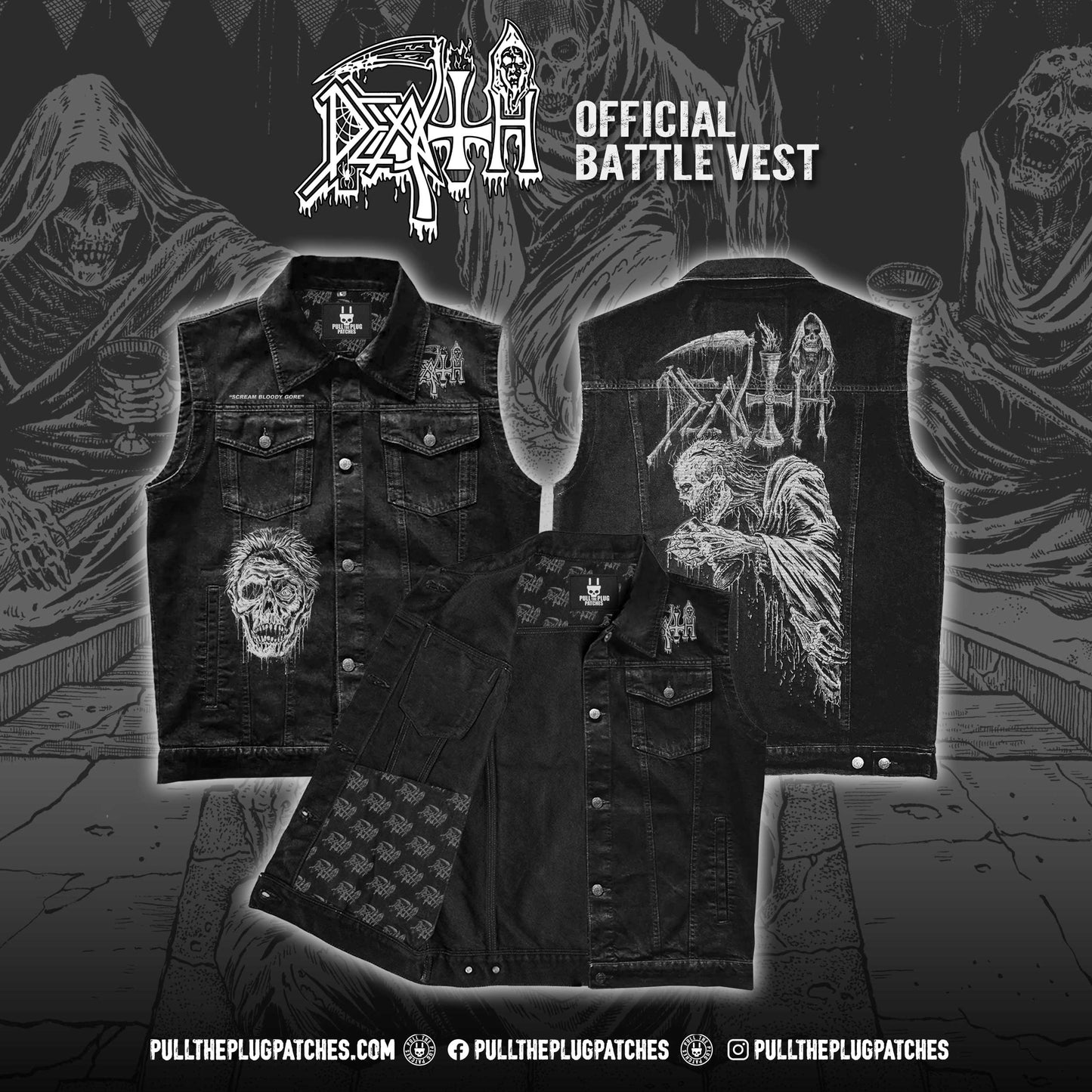 Death - Scream Bloody Gore x Riddickart 38th Anniversary - Vest (Limited Edition)