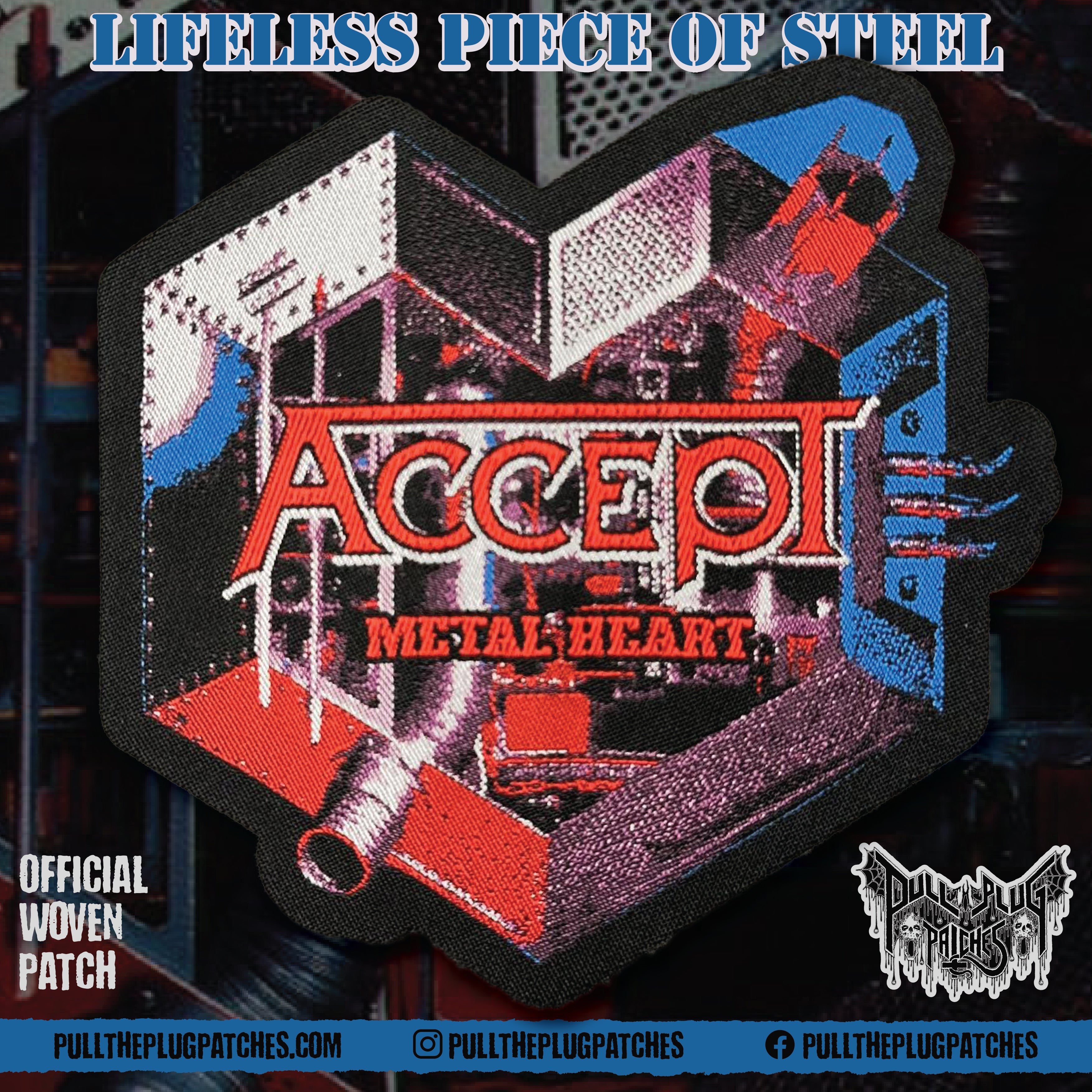 バンドスコア　アクセプト＝メタル・ハート　ACCEPT　L HEART Accept - Metal Heart - Patch – Pull The Plug Patches