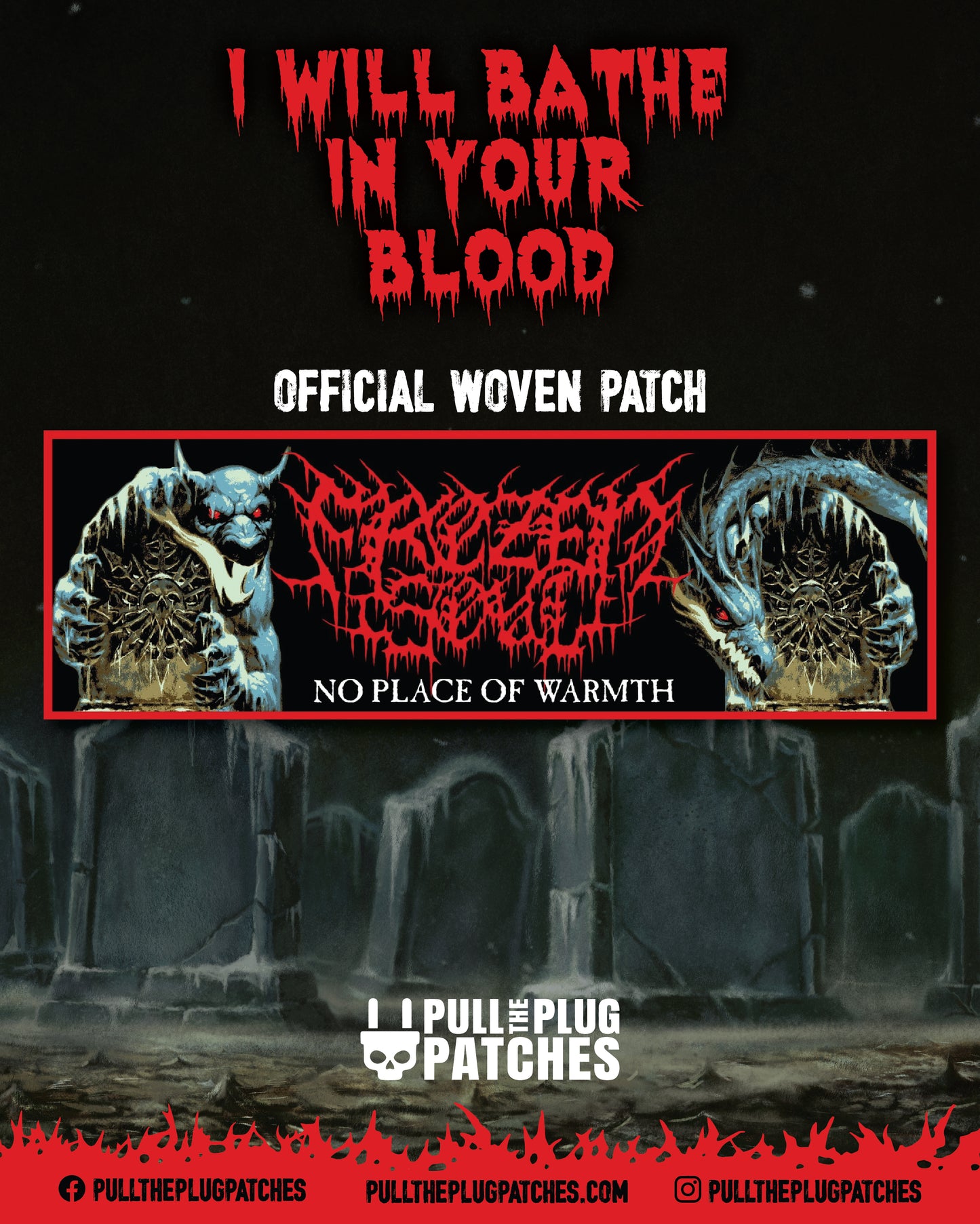 Frozen Soul - No Place of Warmth - Strip Patch