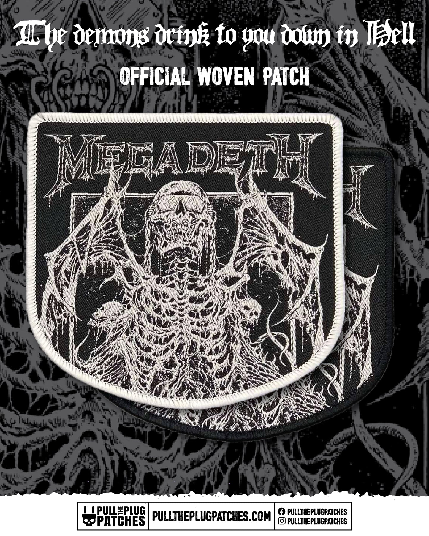 Megadeth - Riddickart Rattlehead - Patch