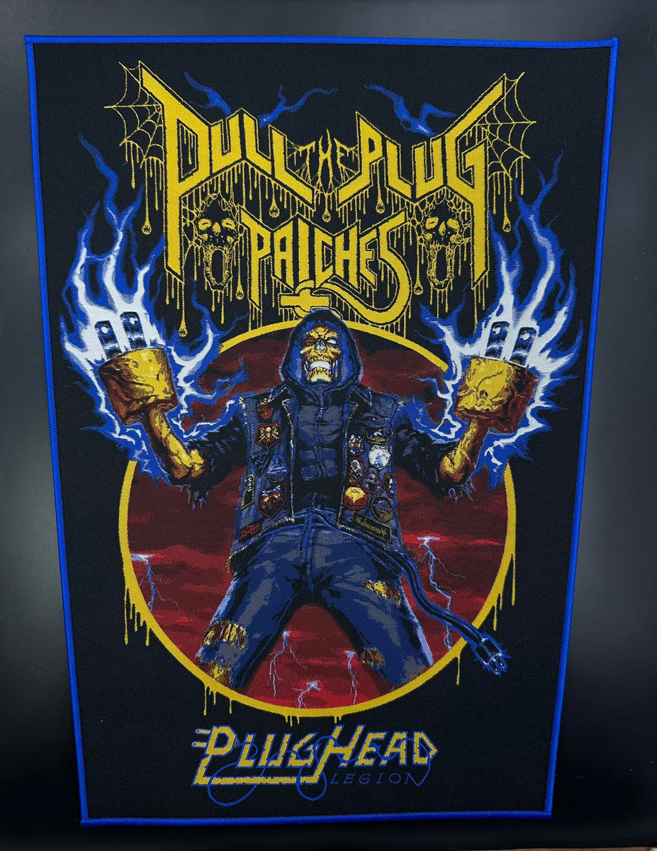 Patchie Plughead Legion Backpatch Pull The Plug Patches