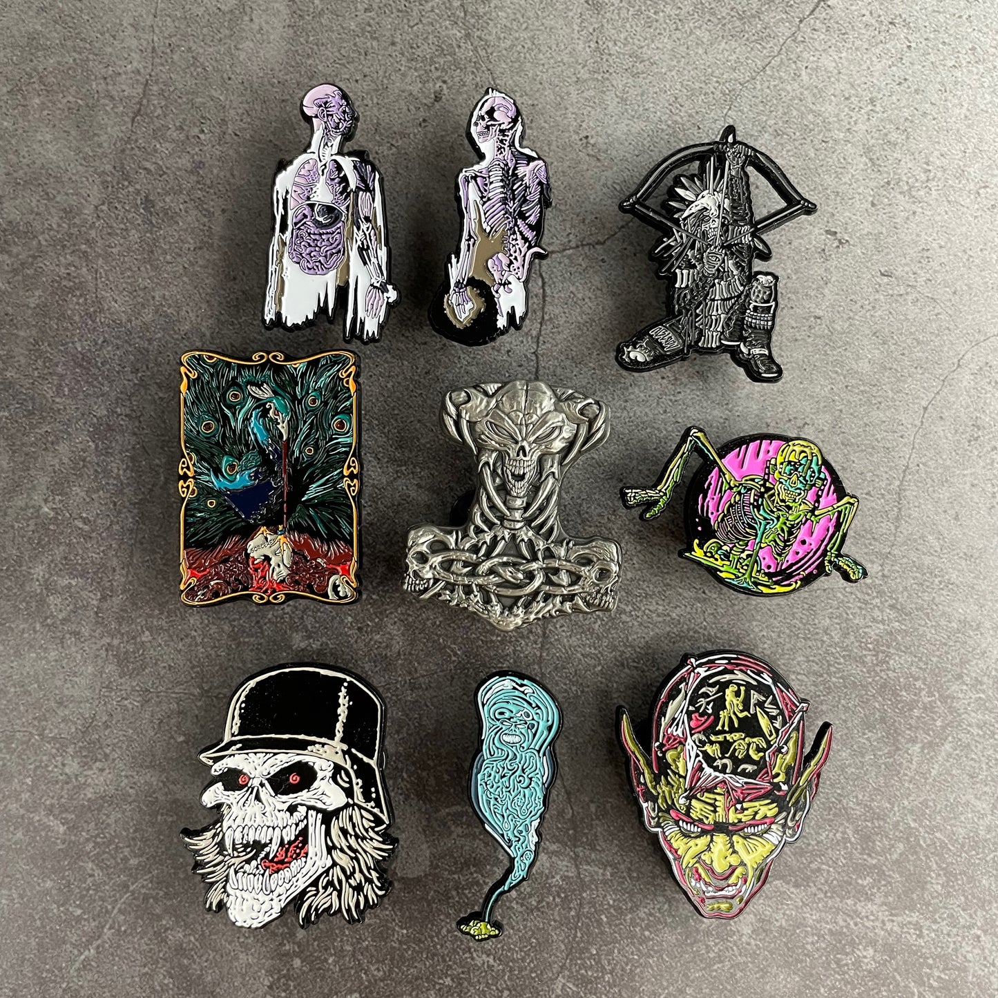 Cemetary - An Evil Shade Of Grey - Enamel Pin